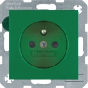 Steckdose mit Erdungsstift grün 6765760063 