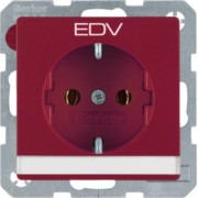SCHUKO-Steckdose m.Beschriftungsfeld 47506015 