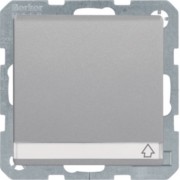 SCHUKO-Steckdose alu/lack mit Klappdeckel+BSF 47526084 