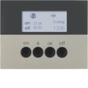 KNX-Funk Zeitschaltuhr edelstahl lackiert 85745273 