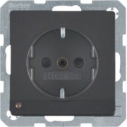 SCHUKO-Steckdose anth/sa LED-Orientierg-licht 41096086 
