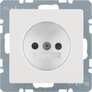 Steckdose o.Schutzkontakt kt Berker Q.1 polarw 6167336089 