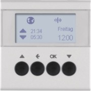 KNX-Funk Jalousieschaltuhr alu matt 85745183 