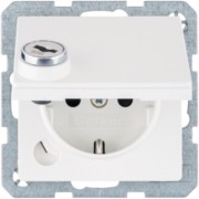 SCHUKO-Steckdose polarweiß matt 47636089 