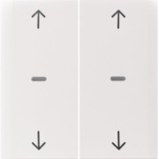 Abdeckung Tastsensor-Modul 2-fach pws glänzend 80961389 