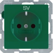 SCHUKO-Steckdose grün samt 47236003 