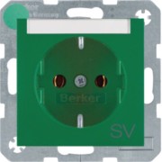 Schuko-Steckdose gn Aufdruck SV 47501913 