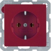 SCHUKO-Steckdose rot, samt 41436012 