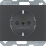 SCHUKO-Steckdose anthrazit matt, lack 47357006 