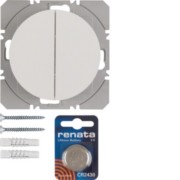 KNX-Funk Wandsender 2fach polarweiß glänzend 85656239 