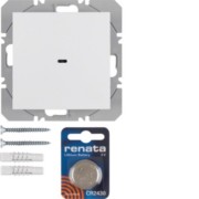 KNX-Funk Wandsender 1fach polarweiß glänzend 85655289 