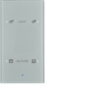 Glas-Sensor 2fach alu 75142134 