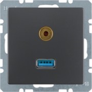 USB/3,5mm Audio Steckdose anth/sa 3315396086 