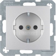 Schuko-Steckd.alu matt 47231404 