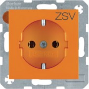 SCHUKO-Steckdose or/gl mit Aufdruck 47438907 