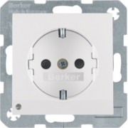 SCHUKO-Steckdose pws/gl LED-Orientierungsl. 41098989 