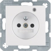 Steckdose Glas pws/gl Kontroll-LED 6765091909 