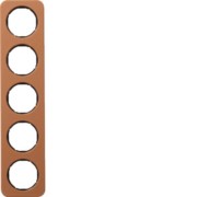 Rahmen 5-fach Leder br/sw glänzend 10152364 
