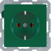 SCHUKO-Steckdose grün samt 47436013 