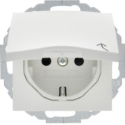 Schuko-Steckdose pws + Klappdeckel 47441909 