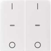 Abdeckung Tastsensor-Modul 2-fach pws glänzend 80962389 