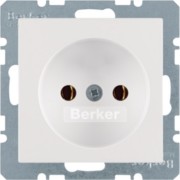 Steckdose o.Schutzkontakt kt Berker Q.1 polarw 6161036089 