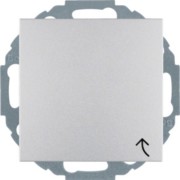 Schuko-Steckd.alu/matt mit Klappdeckel 47441404 