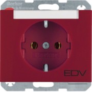 SCHUKO-Steckdose rt ohne Klappdeckel 47397115 