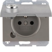 Steckdose m. Erdstift K.1,alu,ma,la 6768117003 