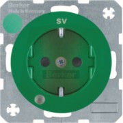 SCHUKO-Steckdose gn/gl Kontroll-LED 41102003 