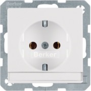 SCHUKO-Steckdose pws/samt mit Beschr.-feld 47506089 