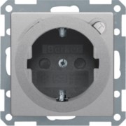 SCHUKO-Steckdose alu/lack m.FI-Schutzschalter 47086084 