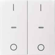Abdeckung Tastsensor-Modul 2-fach polarweiß mt 80962399 