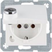 SCHUKO-Steckdose polarweiß matt 41631909 