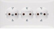 3fach-Steckdose SCHUKO m.Abdeckplatte 47661909 