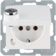SCHUKO-Steckdose polarweiß matt 47631909 