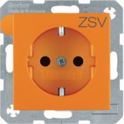 SCHUKO-Steckdose orange matt 47231907 