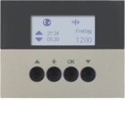 KNX-Funk Jalousieschaltuhr edelstahl lackiert 85745173 