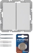 KNX-Funk Wandsender 2fach polarweiß samt 85656229 