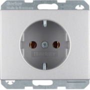 SCHUKO-Steckdose Alu 41157003 