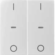 Abdeckung Tastsensor-Modul 2-fach weiß 80962382 