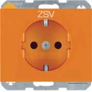 SCHUKO-Steckdose orange glänzend 47357114 