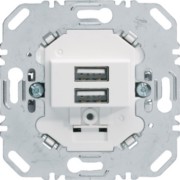 USB Ladesteckdose 230V 2fach 3A polarweiß 260209 