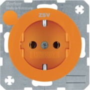 SCHUKO-Steckdose or/gl m. Aufdruck ZSV 47432007 