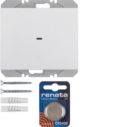KNX-Funk Wandsender 1fach polarweiß glänzend 85655279 
