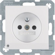 Steckdose pows/gl m.Schutzkontaktstift 6765108989 