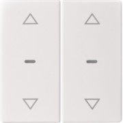 Abdeckung Tastsensor-Modul 2-fach polarweiß 80961329 