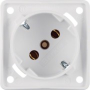 SCHUKO-Steckdose 45Grad polarweiß,damasziert 841852522 