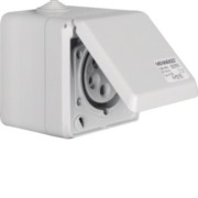 CEE-Steckdose 5-polig Ap 16A m.Klappdeckel 558001 
