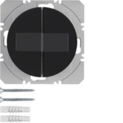 KNX-Funk Wandsender 2fach schwarz glänzend 85656131 